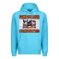 Ocean Blue hot mess mom Premium Hoodie - Zillion Design Studio