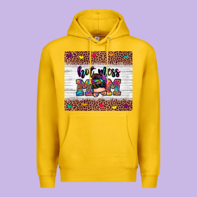 Hot Mess Mom Premium Hoodie Designed By Zillion Design Studio
