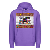 Purple hot mess mom Premium Hoodie - Zillion Design Studio