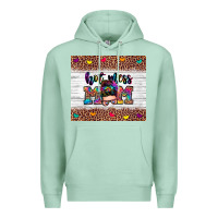 Seafoam hot mess mom Premium Hoodie - Zillion Design Studio