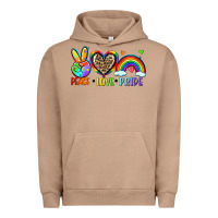 Pigment Burro peace love pride Urban Hoodie - Zillion Design Studio