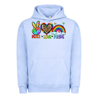 Pigment Grape Ice peace love pride Urban Hoodie - Zillion Design Studio