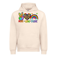 Sandshell peace love pride Urban Hoodie - Zillion Design Studio