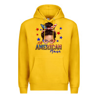 Lemon all american mama messy bun Premium Hoodie - texasbilliewilder
