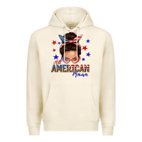 Tofu all american mama messy bun Premium Hoodie - texasbilliewilder