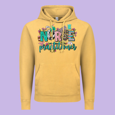 Nurse Practitioner Vintage Hoodie Designed By Adodesignshop