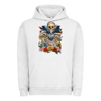 Pigment Lunar Rock Flower Boho Skull Skeleton Urban Hoodie - RanaPortraitStore