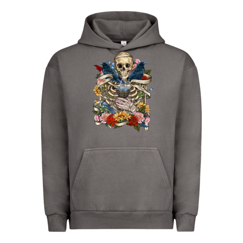 Flower Boho Skull Skeleton Urban Hoodie by RanaPortraitStore | Teevron