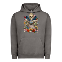 Pigment Tornado Flower Boho Skull Skeleton Urban Hoodie - RanaPortraitStore