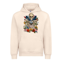Sandshell Flower Boho Skull Skeleton Urban Hoodie - RanaPortraitStore