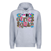 Heather Grey office squad Premium Hoodie - Zillion Design Studio