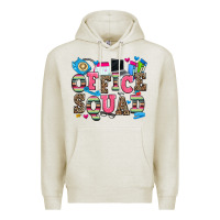 Oatmeal Heather office squad Premium Hoodie - Zillion Design Studio