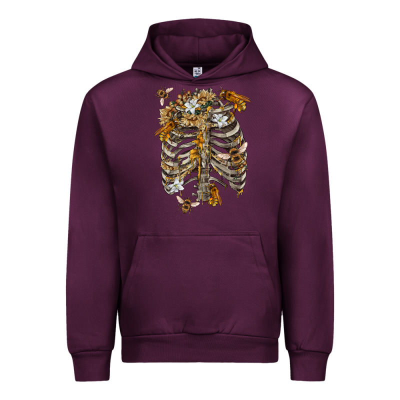Flower Rib Cage Bees Urban Hoodie by RanaPortraitStore | Teevron