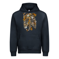 Navy Flower rib cage bees Urban Hoodie - RanaPortraitStore