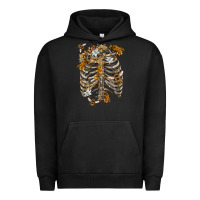 Pigment Black Flower rib cage bees Urban Hoodie - RanaPortraitStore