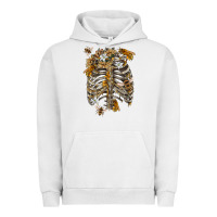 Pigment Lunar Rock Flower rib cage bees Urban Hoodie - RanaPortraitStore