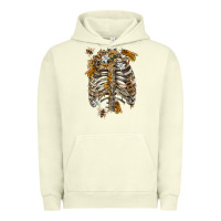 Pigment Pistachio Flower rib cage bees Urban Hoodie - RanaPortraitStore