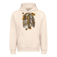 Sandshell Flower rib cage bees Urban Hoodie - RanaPortraitStore