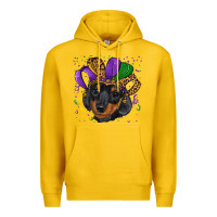 Lemon mardi gras hat dachshund puppy Premium Hoodie - RanaPortraitStore