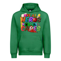 Emerald not all heros wear capes Urban Hoodie - Zillion Design Studio