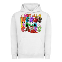 Pigment Lunar Rock not all heros wear capes Urban Hoodie - Zillion Design Studio