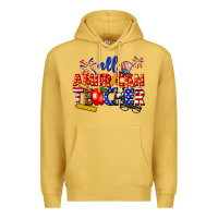 Antique Gold all american teacher Premium Hoodie - texasbilliewilder