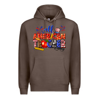 Coffee all american teacher Premium Hoodie - texasbilliewilder