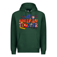 Sports Green all american teacher Premium Hoodie - texasbilliewilder