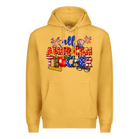 Mustard all american teacher Premium Hoodie - texasbilliewilder