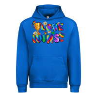 Cobalt love wins Urban Hoodie - Zillion Design Studio