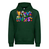 Foreset Green love wins Urban Hoodie - Zillion Design Studio
