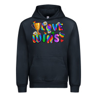 Navy love wins Urban Hoodie - Zillion Design Studio