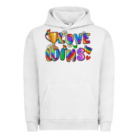 Pigment Lunar Rock love wins Urban Hoodie - Zillion Design Studio