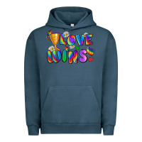 Pigment Midnight Navy love wins Urban Hoodie - Zillion Design Studio
