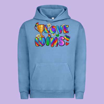 Love Wins Urban Hoodie Designed By Zillion Design Studio