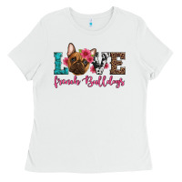 White love french bulldogs Ladies Tee - Artiststas