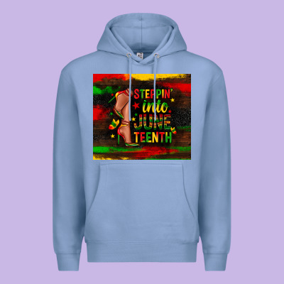 Steppin Into Juneteenth Premium Hoodie Designed By Zillion Design Studio