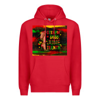 Red steppin into juneteenth Premium Hoodie - Zillion Design Studio