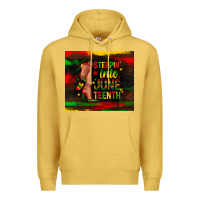 Antique Gold steppin into juneteenth Premium Hoodie - Zillion Design Studio