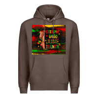 Coffee steppin into juneteenth Premium Hoodie - Zillion Design Studio