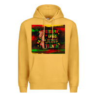 Mustard steppin into juneteenth Premium Hoodie - Zillion Design Studio