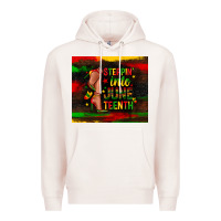 Pale Pink steppin into juneteenth Premium Hoodie - Zillion Design Studio