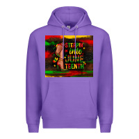 Purple steppin into juneteenth Premium Hoodie - Zillion Design Studio
