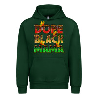Forest Green dope black mama with butterflies Urban Hoodie - texasbilliewilder