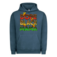 Pigment Midnight Navy dope black mama with butterflies Urban Hoodie - texasbilliewilder