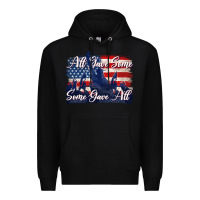 Black all gave some some gave all tbw Premium Hoodie - texasbilliewilder