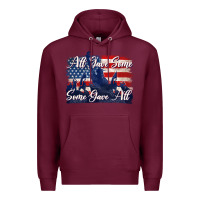 Burgundy all gave some some gave all tbw Premium Hoodie - texasbilliewilder