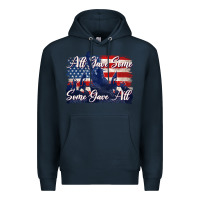Navy all gave some some gave all tbw Premium Hoodie - texasbilliewilder