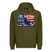 Army Green all gave some some gave all tbw Premium Hoodie - texasbilliewilder