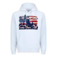 White all gave some some gave all tbw Premium Hoodie - texasbilliewilder